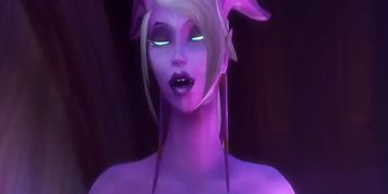 3D Animation Draenei with Young Body Enjoy a Big Dick