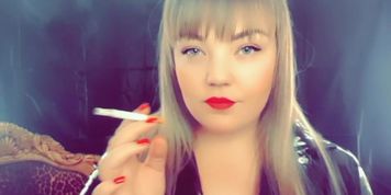 Smoking British dominatrix 
