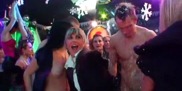 DRUNKSEXORGY - Bi pornstars fucking in a club - video 1