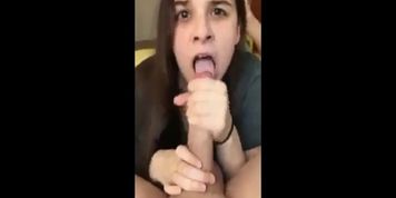 Teen Sucks Big Dick In Her Room