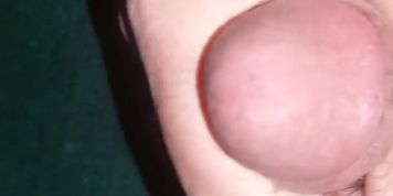 Teasing cum out of dick from soft to rough (big cumshot)