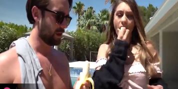 GIRLSRIMING - STEP DADDY TAKES YOU FOR A RIDE (Logan Pierce, Rebel Lynn)