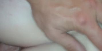 Cumming on my cock while fucking her ass creampie ending 