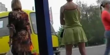 Tight ass looks good even in a skirt
