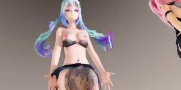 MMD - Miku Luka and Rin Hibikase