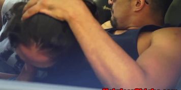Tattooed teen hardfucked in BDSM action