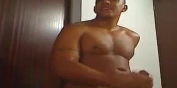 Hot Latin Guy Strokes Huge Dick On Cam Part 2 (Stroke It)