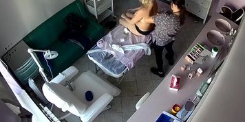 Hidden cameras. Beauty salon