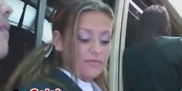 European Exchange Student In Japanese Buseuropean - video 1