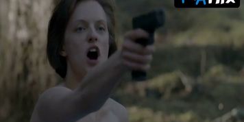 Elisabeth Moss Breasts,  Bush Scene  in Top Of The Lake
