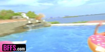 Sexy Teen Babes In Daring Swimsuits Having Group Sex With The Lucky Dudes They Just Met (Vienna Black)