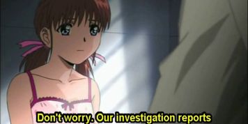 Tiny hentai girl humping huge dick up skirt