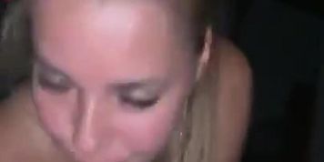 Blonde Slut Sucking Like a Pro (Her Profile in Description)