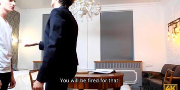 TUTOR4K. Need for proper sex motivates tutor to forget about literature