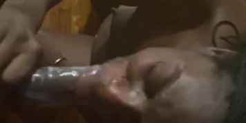 Old thot sucking long bbc