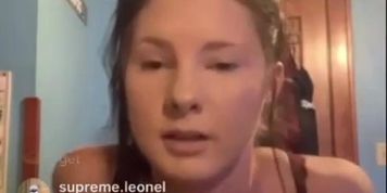 Drunk skank Flashes boobs on Instagram live