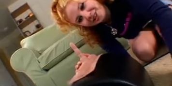 Morning fun with a cute hairy redhead amateur