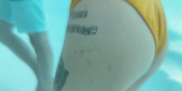 Slow Motion MILF Wet & Dripping at Hotel Pool