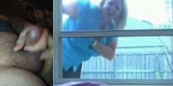 Window Dickflash - Woman Watches!