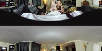 Dolly Leigh / Cherie Deville - That New Babysitter! VixenVR Ultra - FFM MILF Teen Threesome
