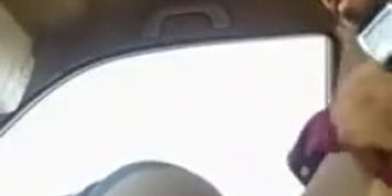 Indian Muslim Aunty having Fun in Car