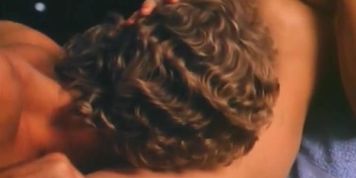 Annette Haven shows off her hot body and perfect tits at the gym while letting a friend put his dick in her pussy