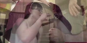 Muscular guy fucks her girlfriend tranny Natalie Mars juicy ass in doggystyle
