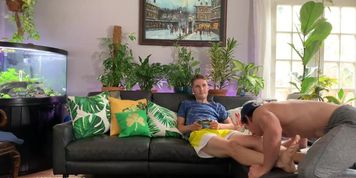 Getting my cock sucked while I play video games