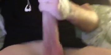 Rapidly wanking my veiny dick till I explode 