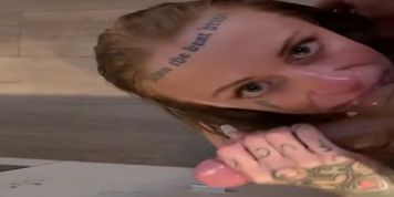 RUSSIAN INK GIRL SASHA BEARS- DP, BLOWJOB IN THE KITCHEN