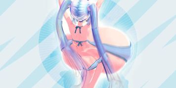 [3D MMD] Hatsune Miku Breast Expansion Dance From Behind by Silo9