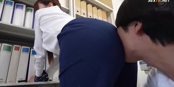 Married Japanese Boss Yui Hatano Tamed And Creampied In Office SM Training