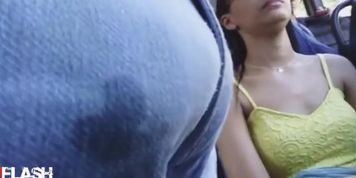 Bugle Flash Teen on Bus