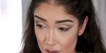 Teen latina sucking cock