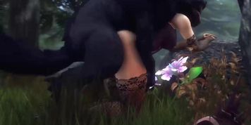 Wolf Licked Assumi&#'s Pussy And Then Fucked Her [3D Hentai]
