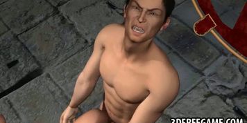 Restrained 3D cartoon blonde babe getting fucked