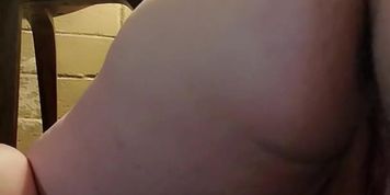 Thick Dirty girl creaming on big dildo while begging for her Daddy. 