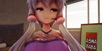 [3D MMD Giantess] POV Growth & Shrinking Size Play with Yukari HQ by AswaBaba