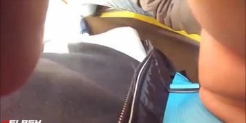 Reupload - Bus Cock Flash In Her Face 1