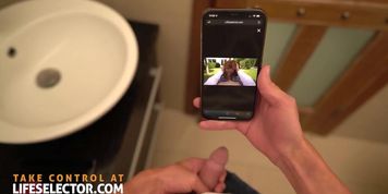 Busty trimmed doctor Shalina Devine getting shared by two guys in this POV video