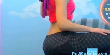 Hot Arab babe dancing with hijab on