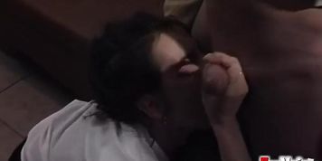 Office girl gets caught shaving pussy and ends up fucking