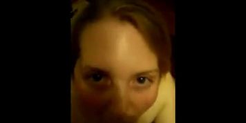He makes her beg for the cum while the party is going on