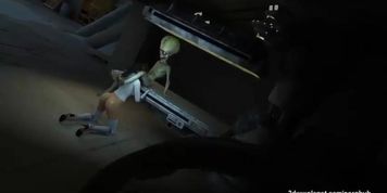 3d big tits alien doctor fucked rough by aliend dicks