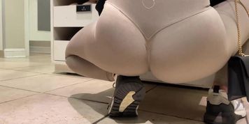 Blonde Girl In Skin Tight Leggings