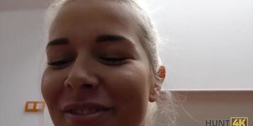 HUNT4K. Young blonde miss Dream Nikky hates her lover so why (Nikky Dream)
