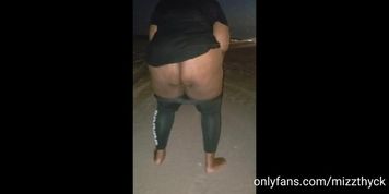 Pee desperation ... pissing along the beach  : onlyfans : mizzthyck  (Fatpussy)