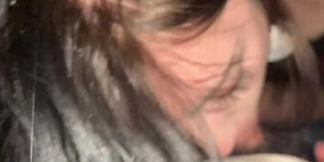 Getting amazing sloppy edging blowjob deep throat from sexy teen girl