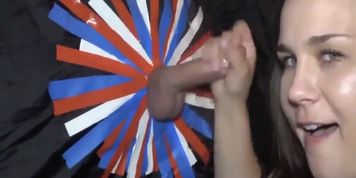 4th Of July Gloryhole - Blowjob & Cum Swallow