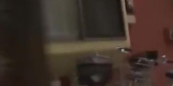 Asian girl gets a Brazilian during a street sharking.